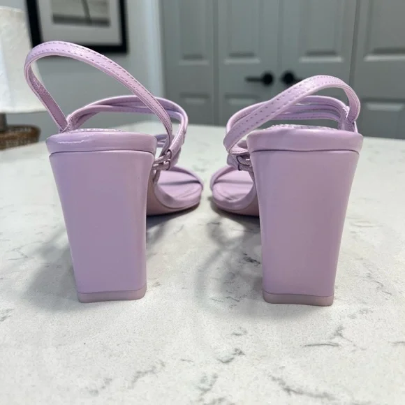 Sandro Lavender Faye‎ Triple Strap Heels - Picture 3 of 5